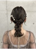 ヘアセット　あみ下ろし