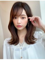 アフロートフクオカ(AFLOAT FUKUOKA)&nbsp;【福岡初出店☆AFLOAT 福岡】小顔前髪ありくびれレイヤーカット