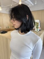 バベル アット フルリール 甲子園口(BABEL at fleurir)&nbsp;顔まわりレイヤーカット髪質改善ミディアムヘア韓国ヘア