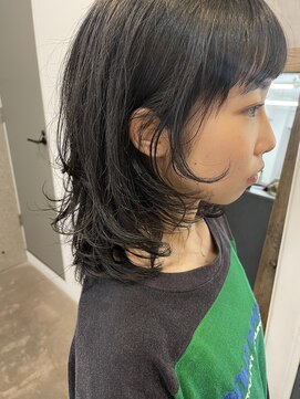 ユノ(juno) 【中目黒】おしゃれ可愛い☆黒髪ミディアムウルフカット！