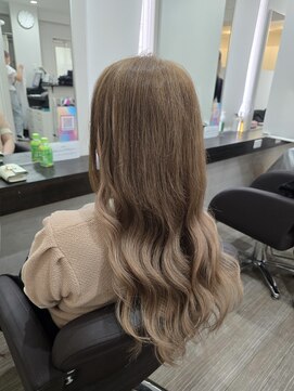 グランディールヘアデザイン(grandir hairdesign) プルエクステ/ミルクティーベージュ/ボブ/千葉