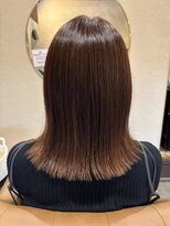 穀雨(Kokuu)&nbsp;大人シアーベージュミニウルフボブミディアムレイヤー