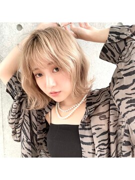 ヴィオラカラー(VIOLLA COLOR) ハイトーンカラー×ナチュラルボブ/小倉