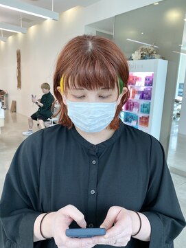 カッツ 駅家店(CUT S) オレンジ×グリーン×イエロー