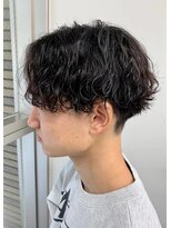 ジーニー 新百合ヶ丘(Genie) フェザーパーマサーフカール刈り上げセンターパート