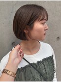 ボブ/ミニボブ/前髪あり/ワイドバング/吉岡美音