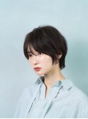 ナチュラル黒髪ショートボブ×似合わせカット