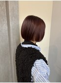 バーガンディー×酸性縮毛矯正