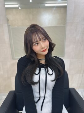 【miyon】韓国レイヤーカット×暗髪カラー×髪質改善