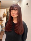 ロングレイヤー パンクレッド