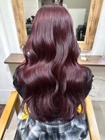 ラレイ ハラジュク(Lalei harajuku) 【白石】ブリーチなし赤髪チェリーピンクバイオレット暖色