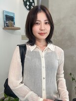 ノマド(nomad)&nbsp;レイヤーボブ　切りっぱなし　モカブラウン