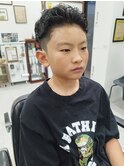 オールバック(ナチュラルパーマ)