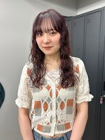 コエ(koe')&nbsp;ロングパーマ × 暖色カラー＊