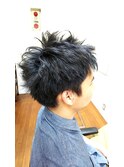 [Thanks  hair]  ネイビーブルー