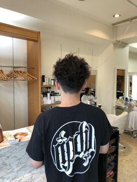 オレンジ サラ 河辺店 メンズ　ツイストスパイラルパーマ