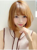 《Agu hair》大人かわいい小顔ナチュラルボブ