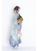 振袖ルーズアップスタイル