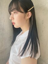 ハイフ(haif) 【haif】ストレートでピンアレンジ　レイヤーカット