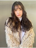ニュアンシーヘア/艶髪/透明感カラー/シースルーバング/表参道