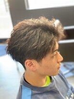 クレオ 片江店(CREO) 透け感ブラウン20代30代40代ビジネスカジュアルパーマ毛流れ小顔