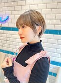 【佐藤】ココアブラウン小顔コンパクトショートボブ