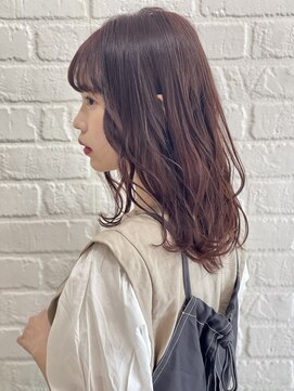 デイジー インデックスヘア 大島店(DAISY index hair) ダブルカラーミルクティーピンクベージュカラーハイトーンカラー