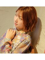 名前のない美容室&nbsp;ゆる巻きボブ