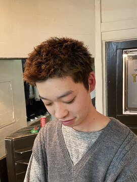 ビーバイエイトジェンツ(Bee by EIGHT GENTS) カルマパーマ/ベリーショート/ダークアッシュ/ニュアンスパーマ