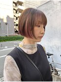 CAF FUKO インナーカラー/ピンクカラー/ミニボブ/大阪/心斎橋