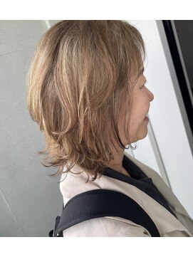 アコ(Aco) 白髪ぼかしハイライト/上品ハイライト/ベージュ/ミルクティー