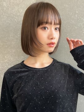 ロンド エスポワール 錦糸町(Lond espoir) 【北澤華】オリーブベージュウェットヘアボブ/縮毛矯正