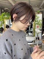 ヌード(NUDE) NUDEラベンダー 大人ショートボブ ハンサムショート丸みショート