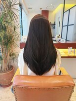 マーリャヘアー(mallia hair)&nbsp;レイヤースタイルレイヤーカットロングレイヤー小顔スタイル