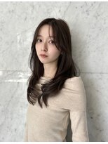 ユーフォリア 渋谷グランデ(Euphoria SHIBUYA GRANDE)&nbsp;レイヤーカット　ワンカール　赤み消しベージュ