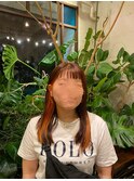 オン眉＋インナーカラー