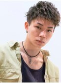 ■束感ショート/ツーブロック/波巻き/ハイライト/元町15