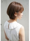 ミニマルボブ/チョコレートブラウン/ハッシュカット