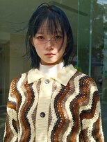 パーク(PAAQ)&nbsp;ボブ/ブリーチなしカラー/レイヤーボブ /ネイビーカラー