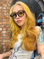 ハーパーズ 渋谷(harpers)&nbsp;イエローベージュロングウェーブ