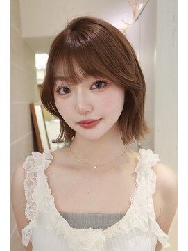 オニキス 原宿(ONYX) h124 くびれボブ、ブラウンカラー