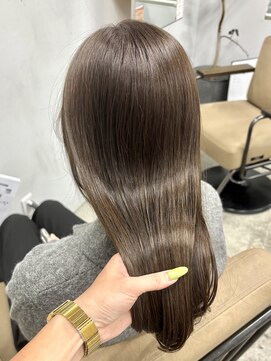 ヘアー アイス 御器所本店(HAIR ICI) 20代30代40代大人可愛いブラウンカラー髪質改善トリートメント