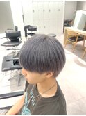 グレーシルバー×ショートマッシュ【松戸/メンズ】