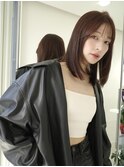 20代30代/ミディアムレイヤー×ブラウンカラー