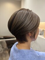 トータルビューティーサロン プリエ(prier)&nbsp;ノンジアミンカラーアッシュベージュ丸みショート