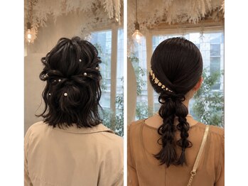 ホロル(horol)の写真/ヘアセット4000円☆栄駅徒歩6分☆結婚式/イベント/推し活にトレンドのお洒落で可愛いヘアセット◎