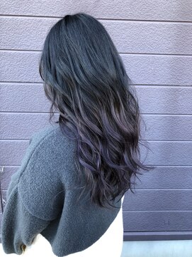 ヘアーメイクパーソナル ブリーチ1回「パープルグラデーション」