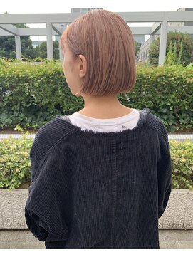 フロート 小阪店(float) ミルクティベージュ_毛先パーマ ことりベージュ