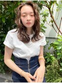 【ARTE表参道/青山】顔まわりレイヤーセミロング×透明感カラー