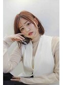★結べるボブ斜めバングヘルシースタイルふんわりカール☆≡